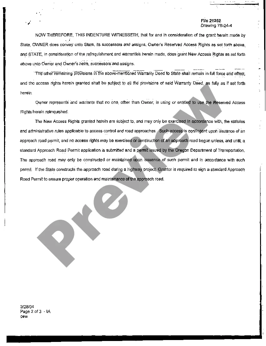 Preview Indenture of Access