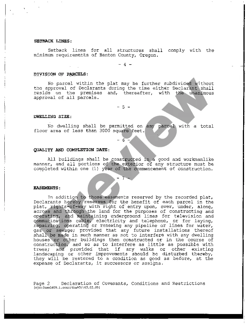 Get Declaration of Covenants, Conditions and Restrictions Preview Declaration of Covenants, Conditions and Restrictions
