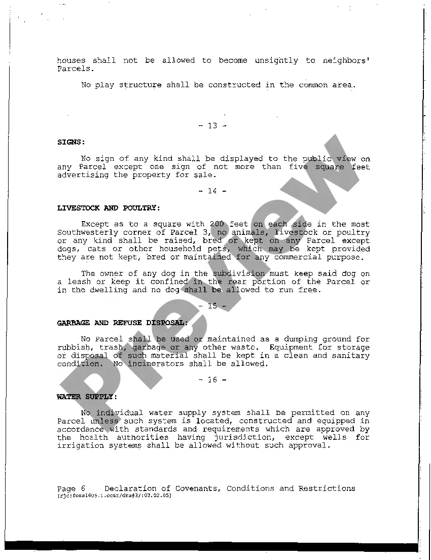 Get Declaration of Covenants, Conditions and Restrictions Preview Declaration of Covenants, Conditions and Restrictions