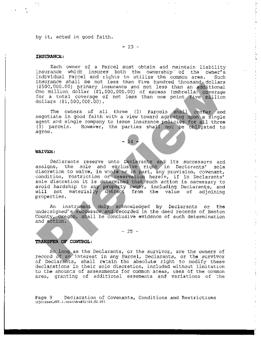 Get Declaration of Covenants, Conditions and Restrictions Preview Declaration of Covenants, Conditions and Restrictions