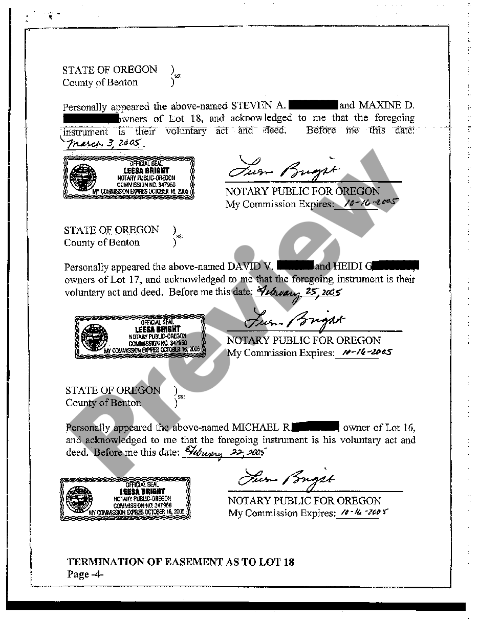 Termination Of Easement Agreement Form termination-of-easement-agreement-form