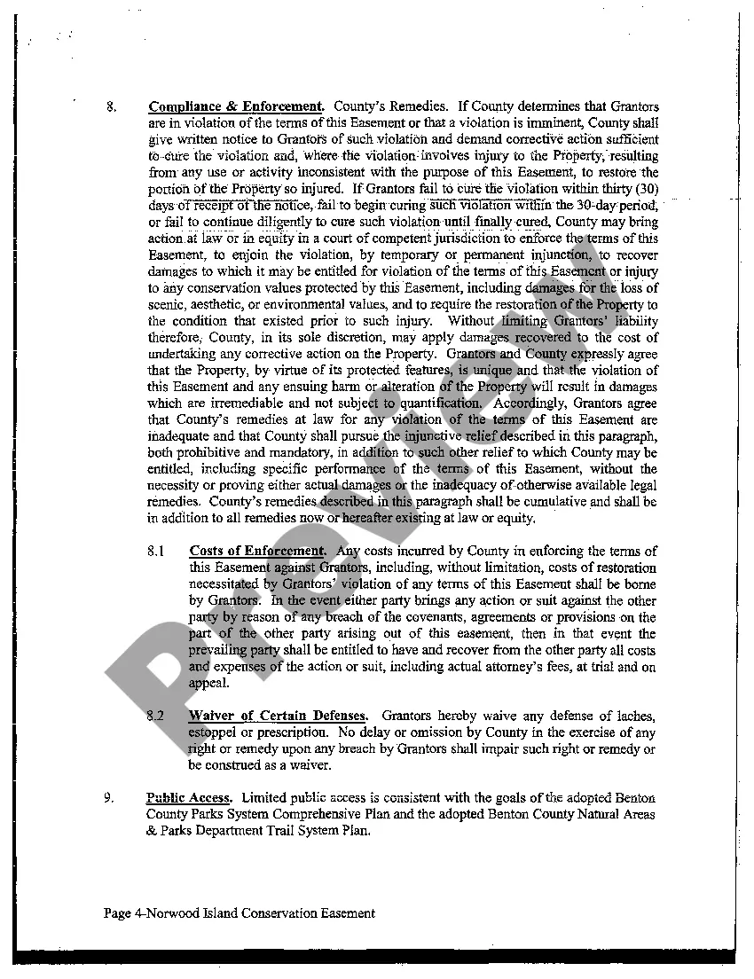 Preview Deed of Conservation Easement