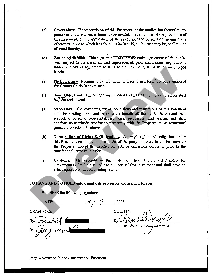 Preview Deed of Conservation Easement