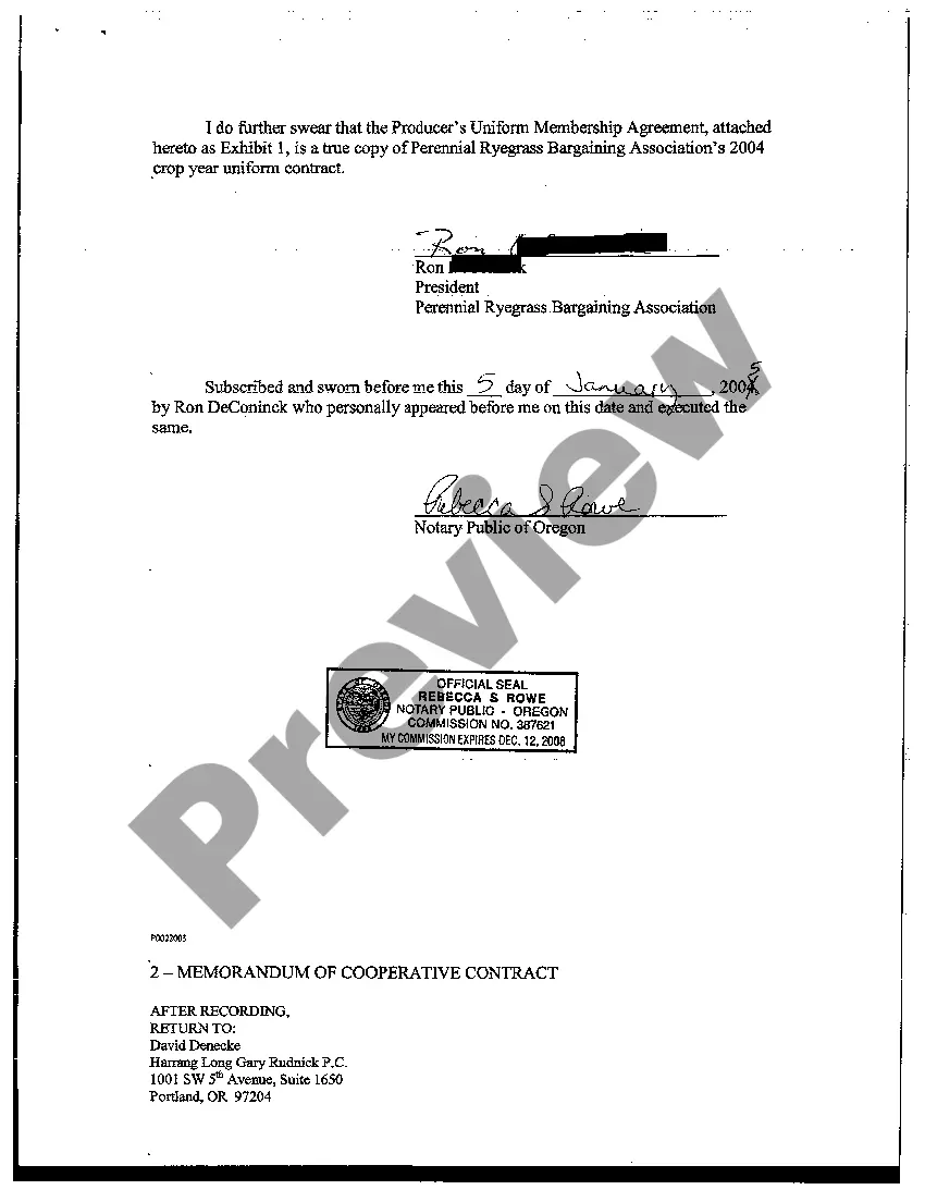 Get A01 Memorandum of Cooperative Contract Preview A01 Memorandum of Cooperative Contract