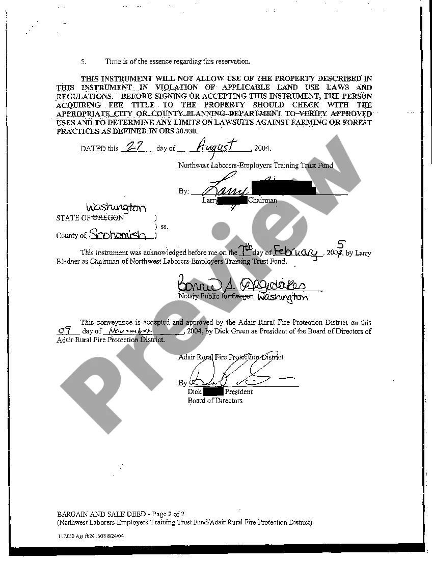 Preview Bargain and Sale Deed