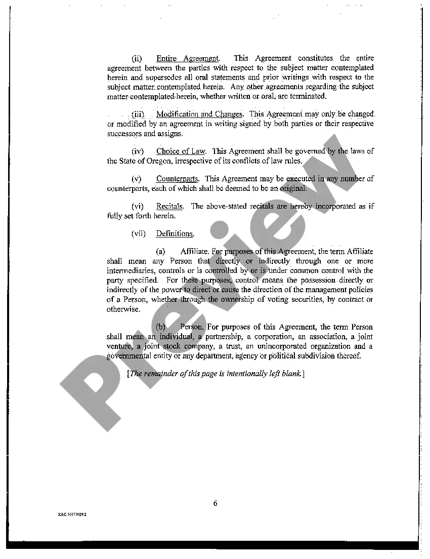 Preview Road Use Easement Agreement
