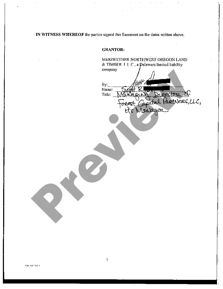 Preview Road Use Easement Agreement