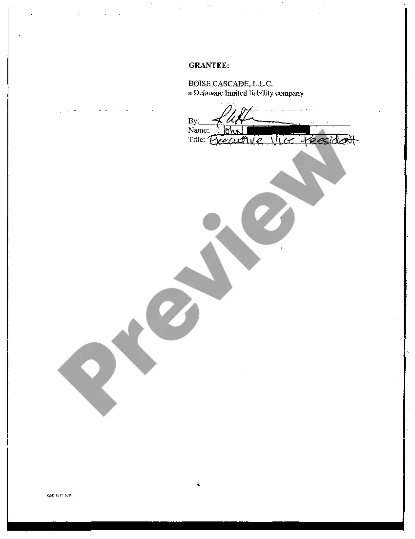 Preview Road Use Easement Agreement