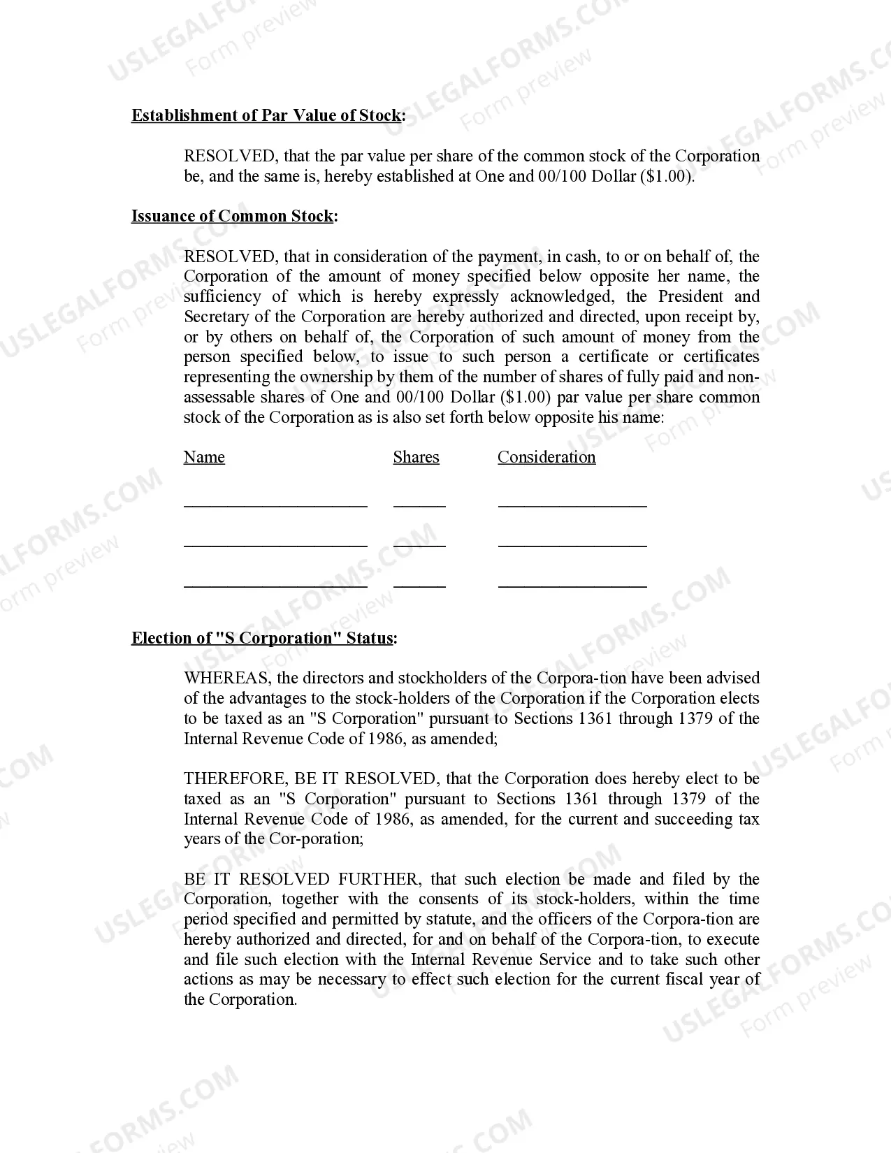 Preview Minutes for Organizational Meeting