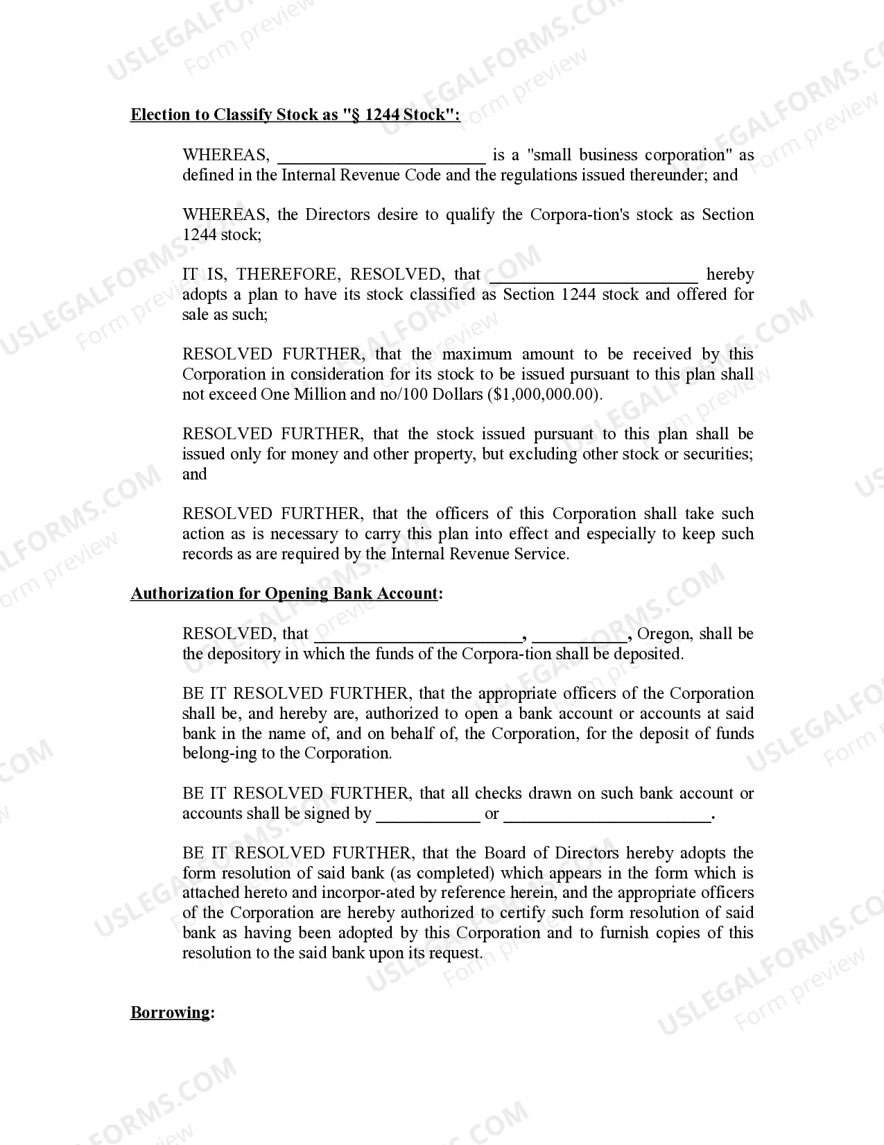 Preview Minutes for Organizational Meeting