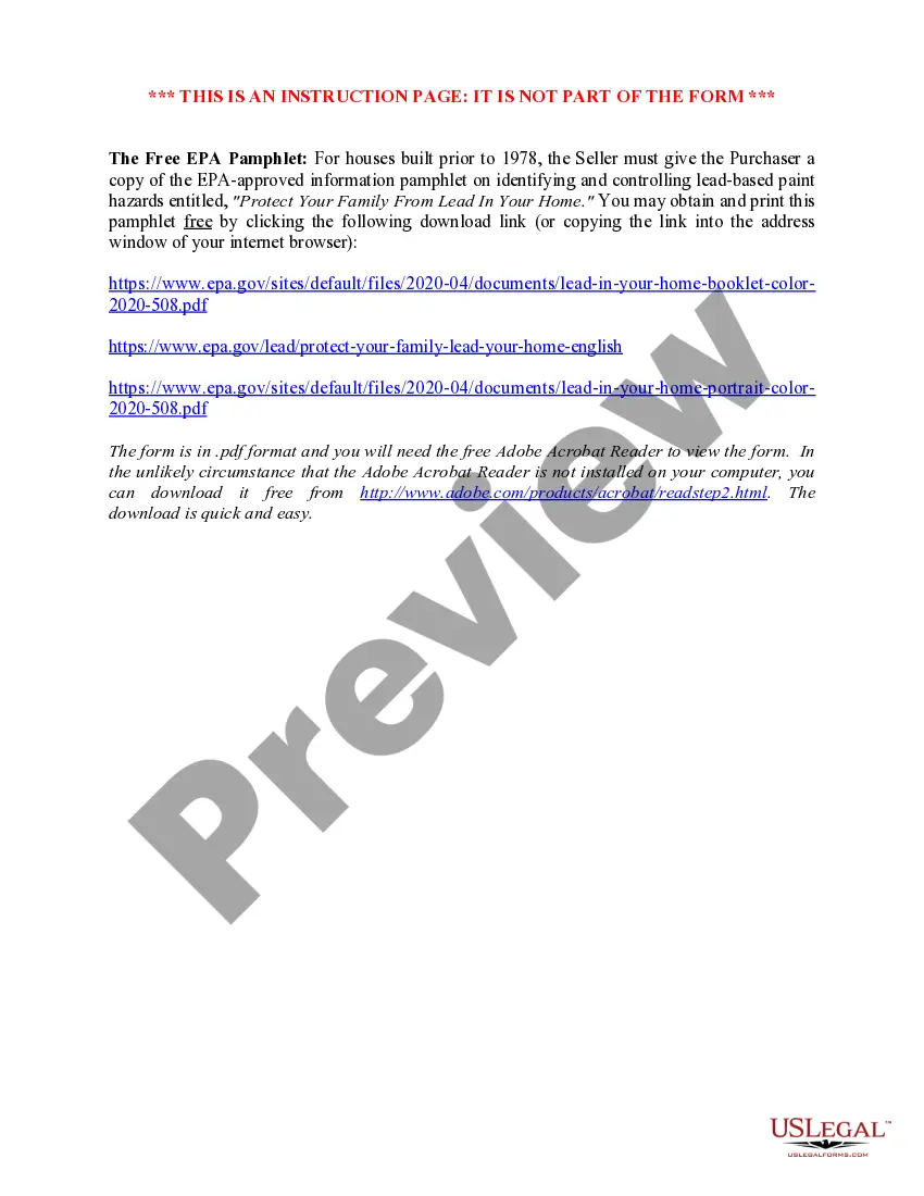 Get Lead Based Paint Disclosure for Sales Transaction Preview Lead Based Paint Disclosure for Sales Transaction