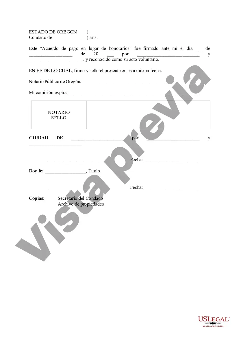 Preview Tarifa en lugar de acuerdo