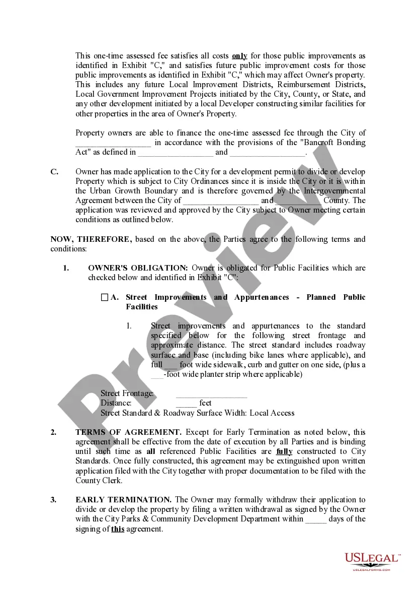 Preview Fee in Lieu of Agreement