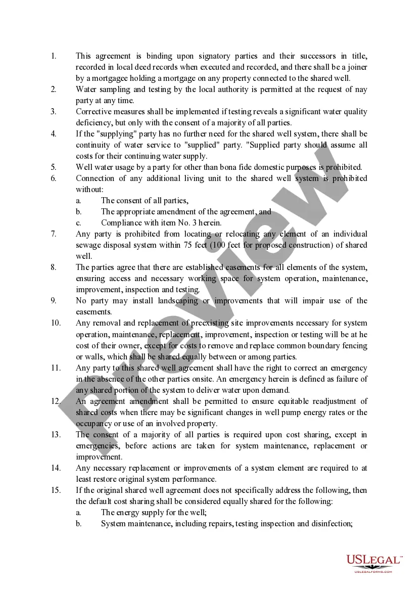 Preview Addendum to Common Well Agreement