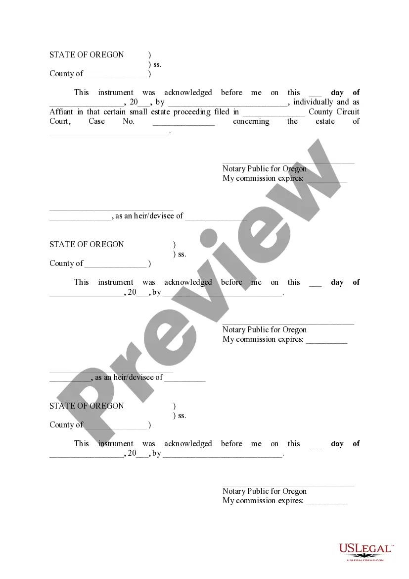 Preview Affiant's Deed