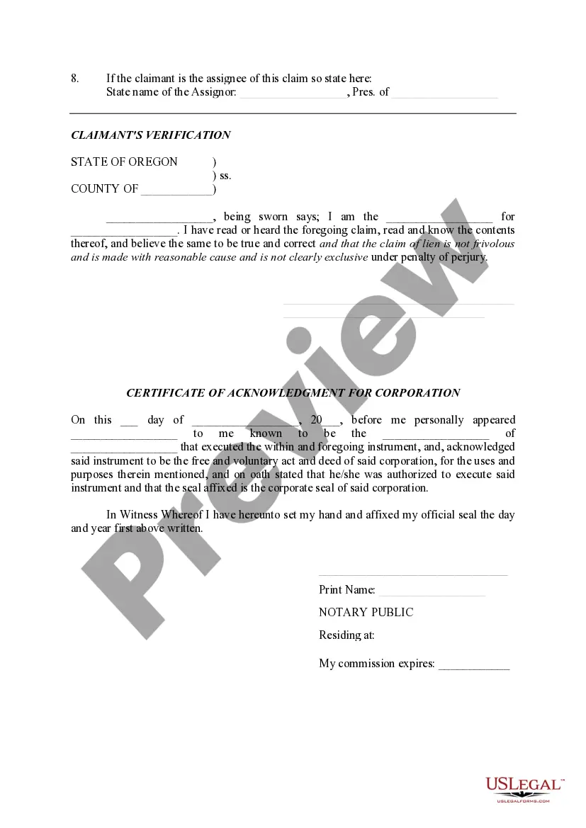 Preview Claim of LienClaim of Lien