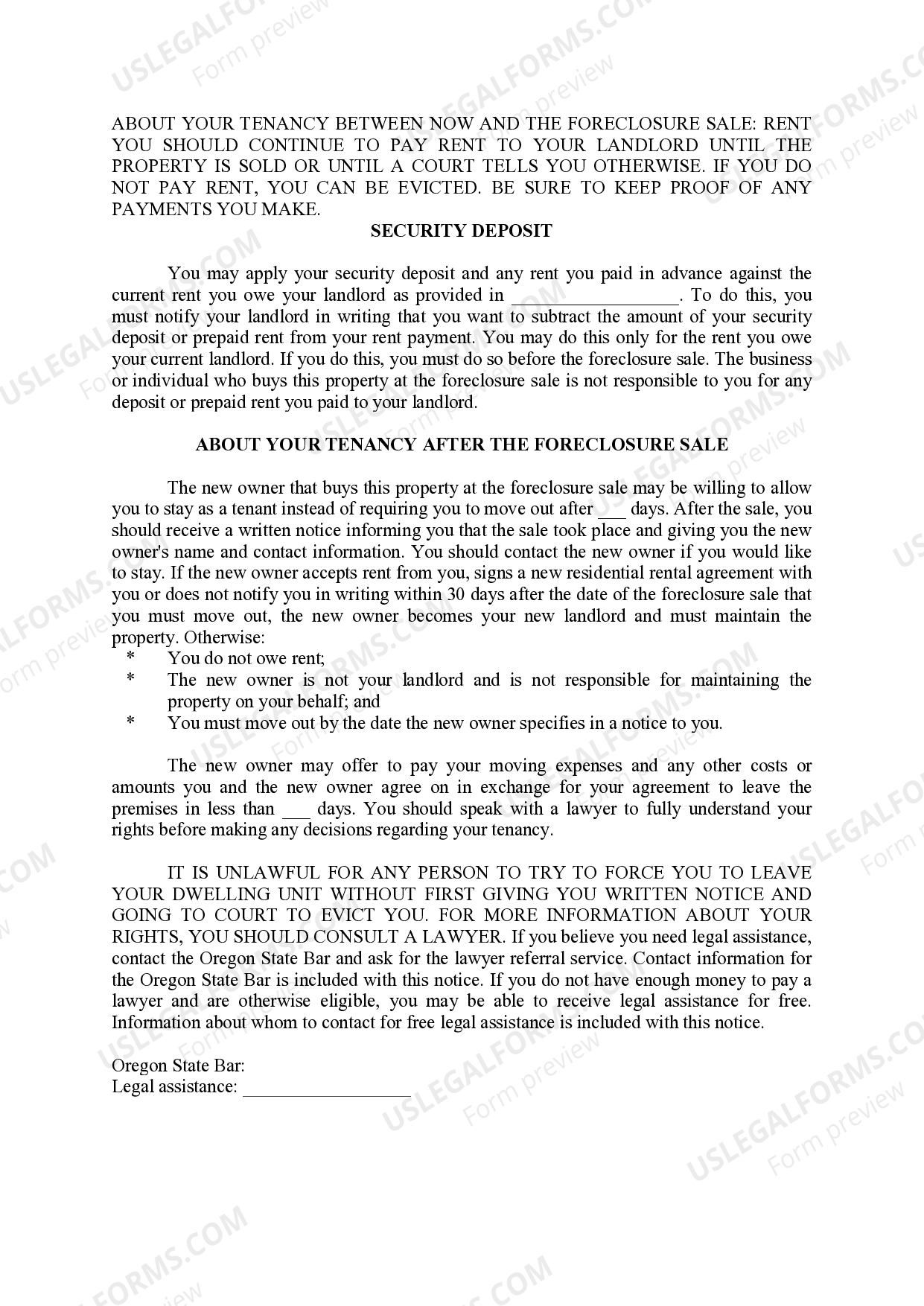 Eugene Oregon Trustee’s Notice of Sale Trustee Notice Sale US Legal