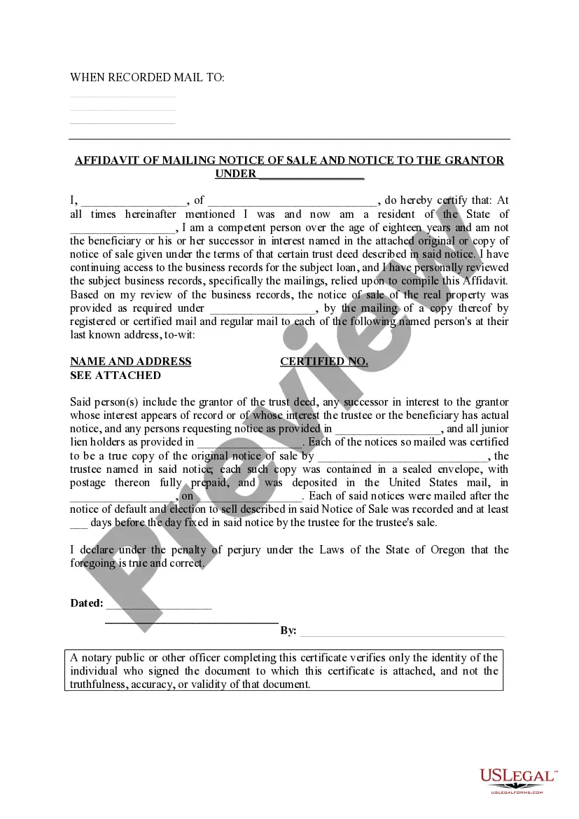 Preview Trustee's Notice of Sale