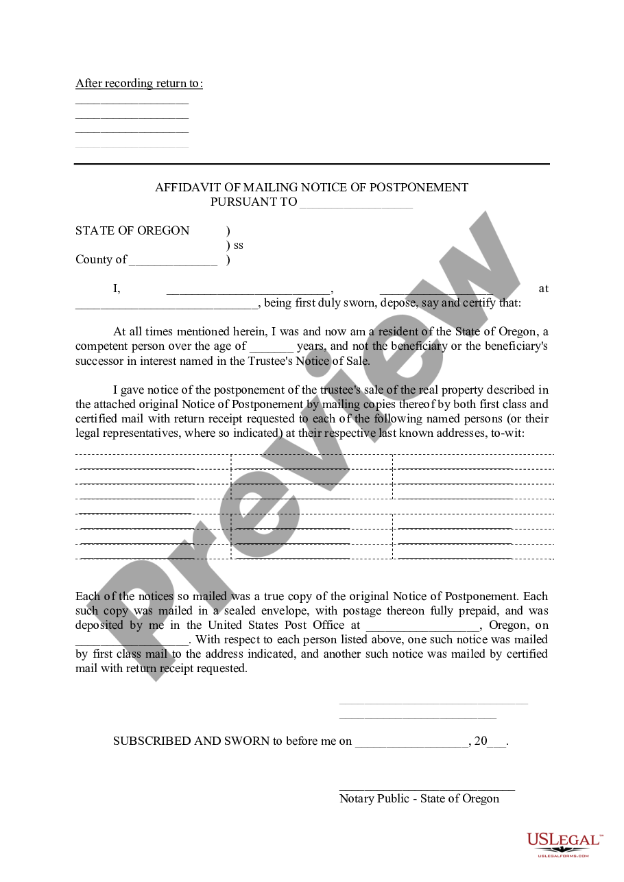 Oregon Easement By Prescription US Legal Forms