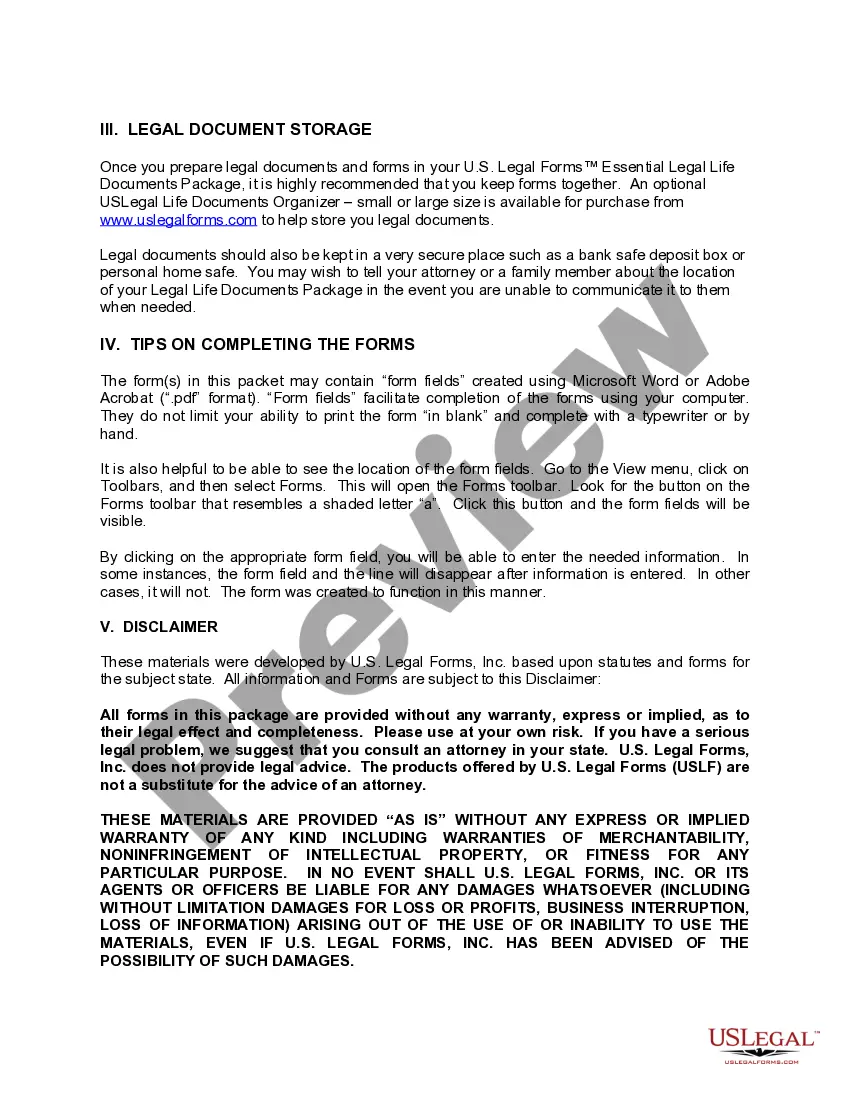 Preview Oregon Essential Legal Life Documents for Baby Boomers