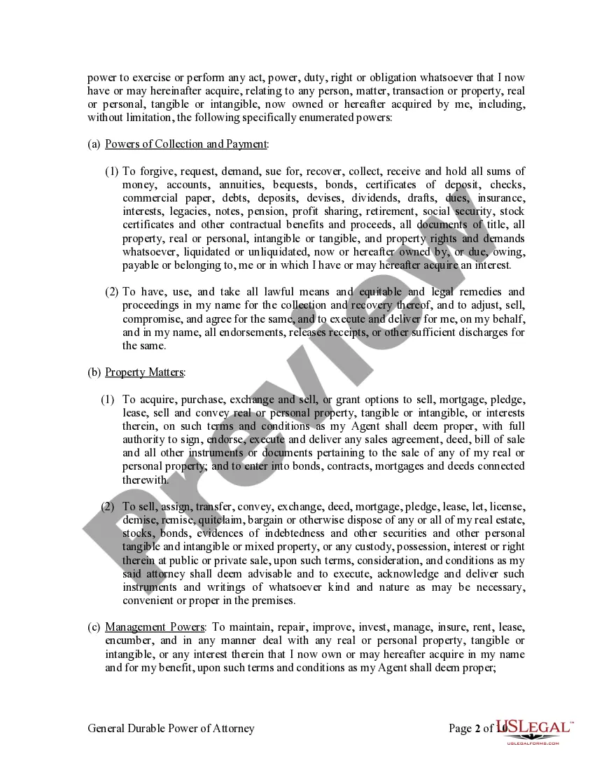 Get General Durable Power of Attorney for Property and Finances or Financial Effective Immediately Preview General Durable Power of Attorney for Property and Finances or Financial Effective Immediately