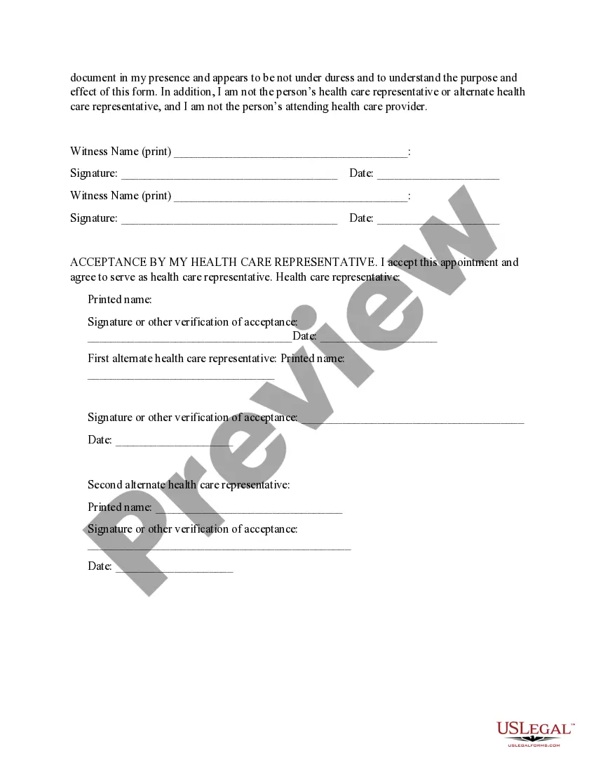 Get Oregon Advance Directive for Health Care Preview Oregon Advance Directive for Health Care