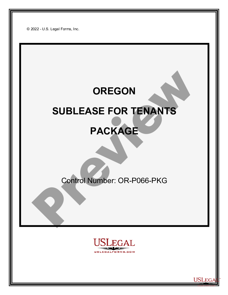 page 0 Landlord Tenant Sublease Package preview