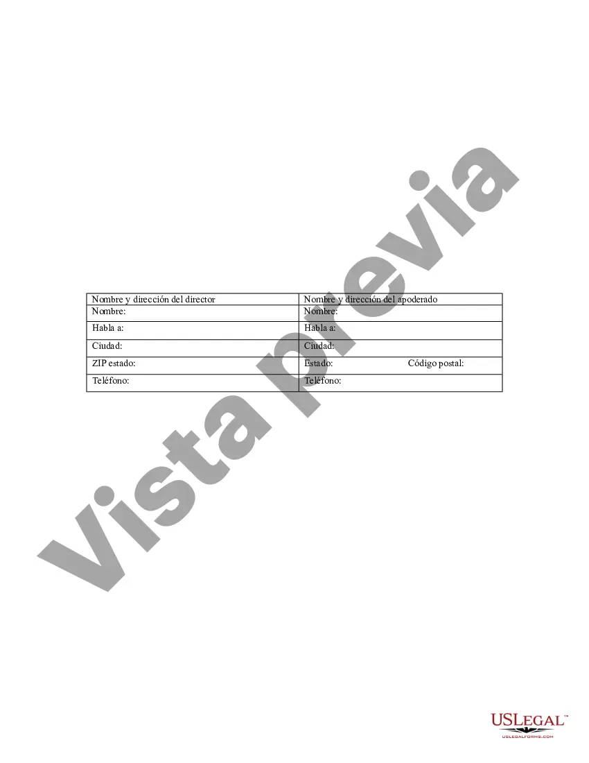 Preview Poder especial duradero para asuntos de cuentas bancarias