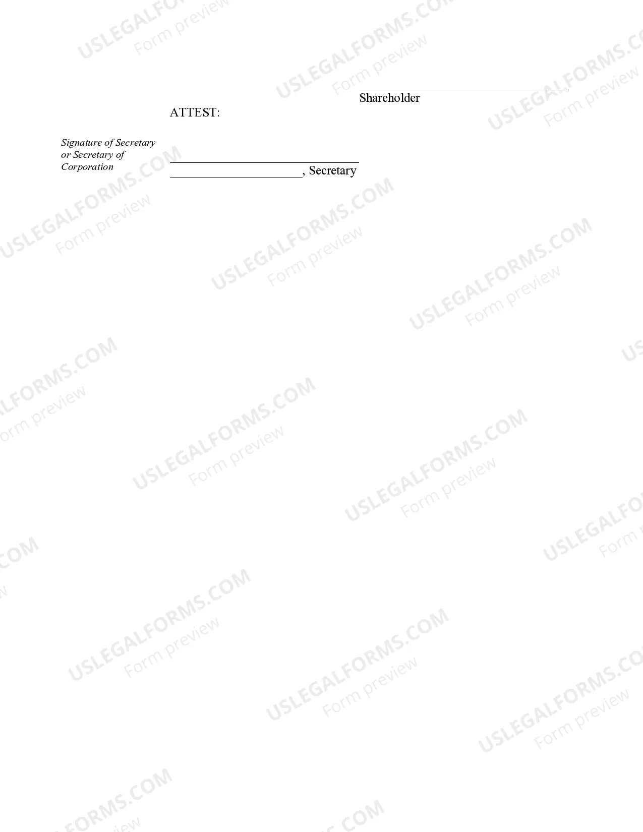 Preview Organizational Minutes for an Oregon Professional Corporation