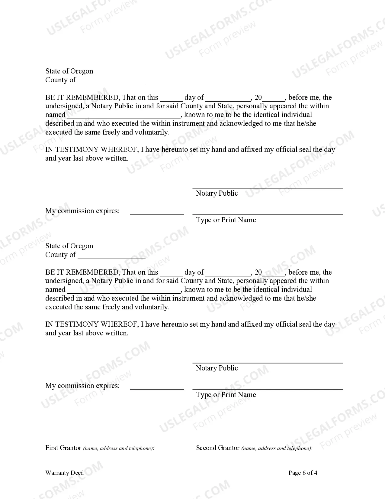 Preview Warranty Deed for Husband and Wife Converting Property from Tenants in Common to Joint Tenancy