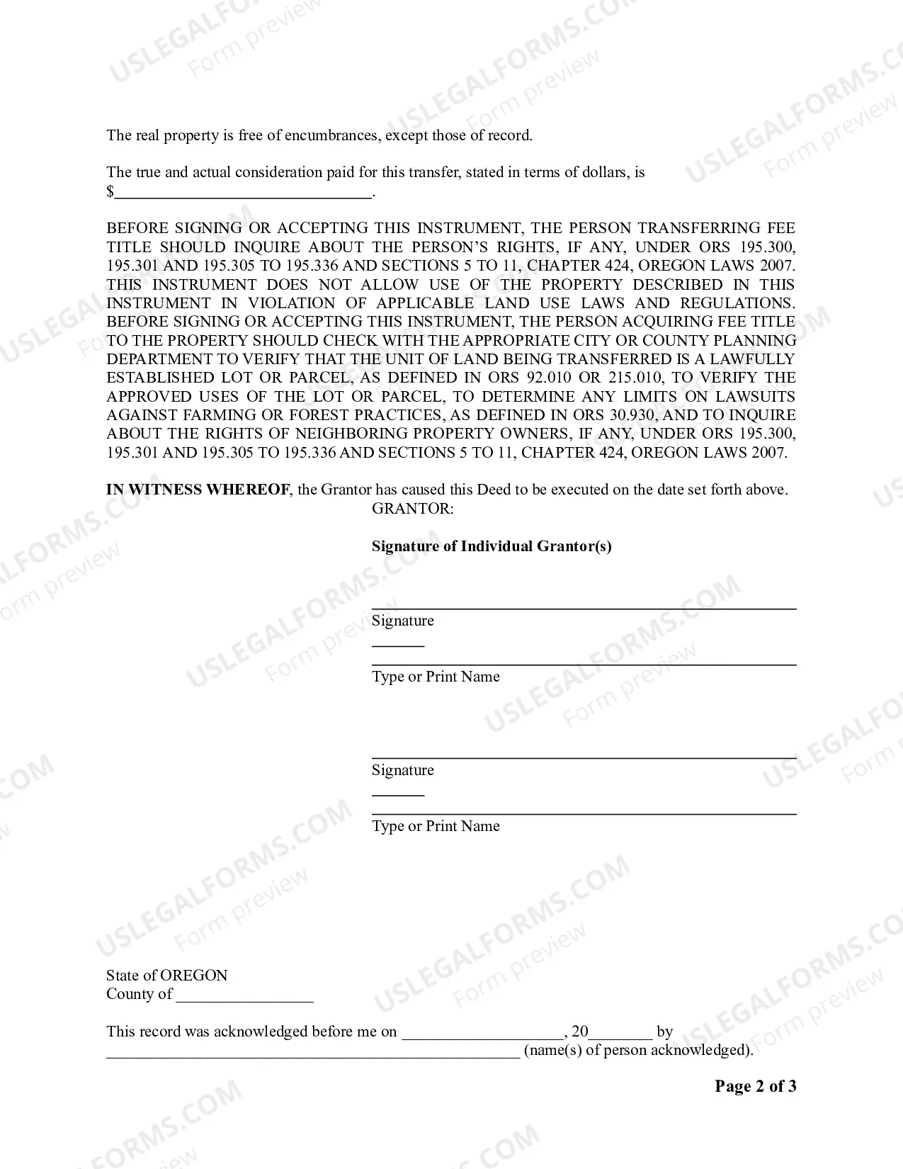 Preview Warranty Deed from Limited Partnership or LLC is the Grantor, or Grantee