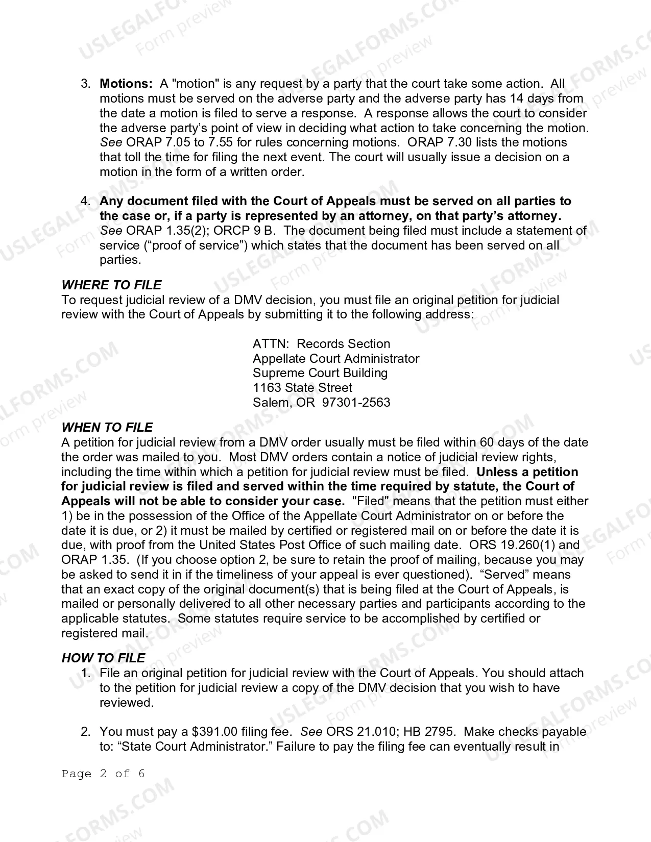 Preview Petition For Judicial Review (Driver And Motor Vehicle Services)
