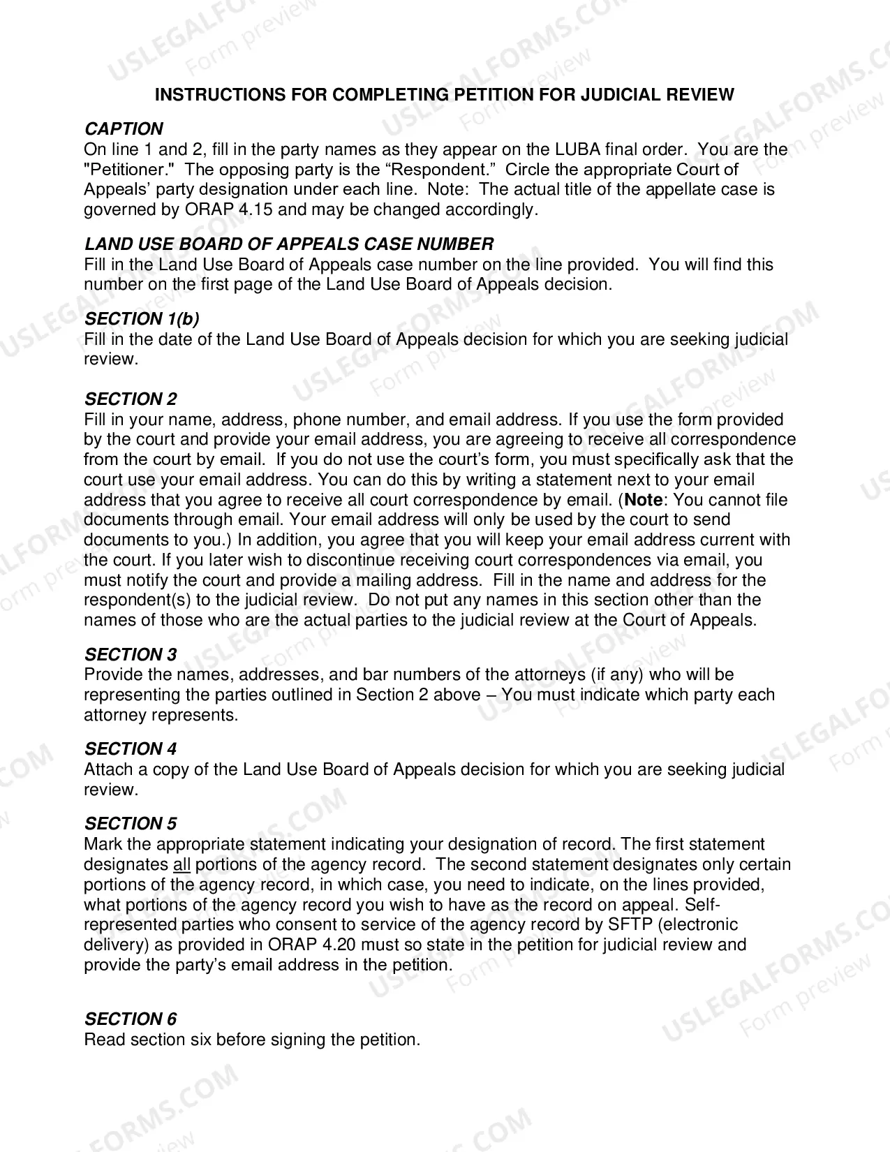 Preview Petition For Judicial Review (Land Use Board of Appeals)