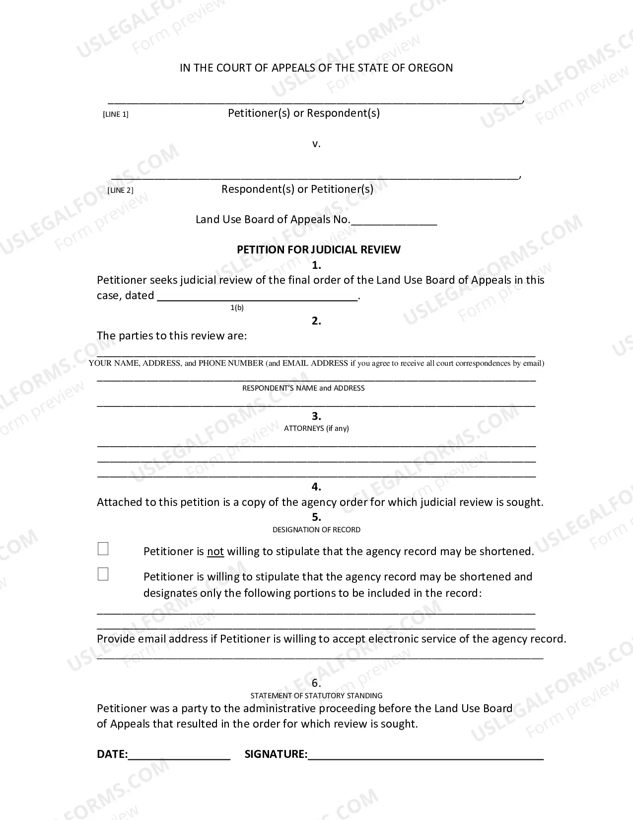Preview Petition For Judicial Review (Land Use Board of Appeals)