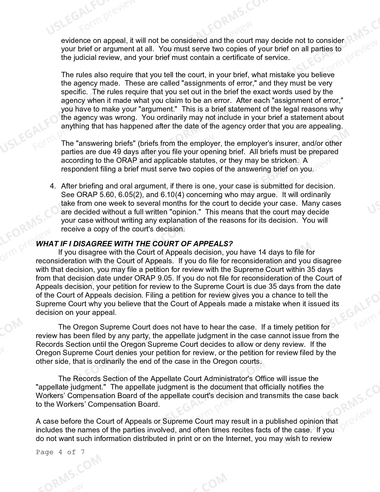 Preview Petition For Judicial Review (Workers Compensation Board)