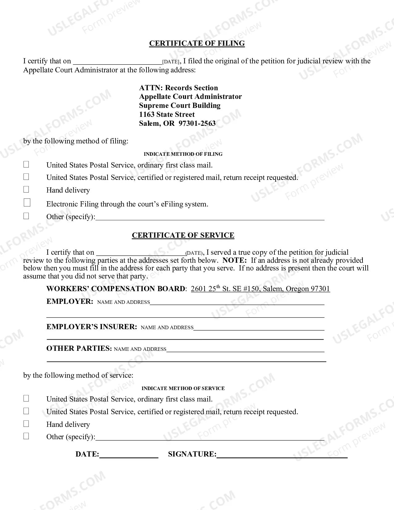 Preview Petition For Judicial Review (Workers Compensation Board)