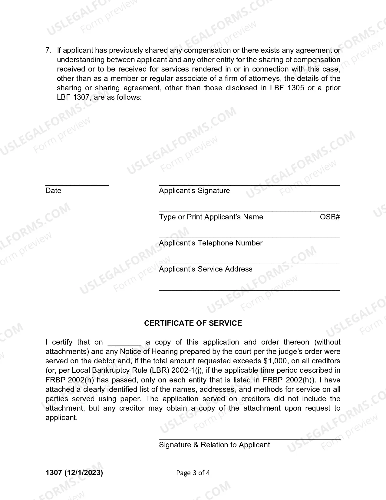 Preview Application By Debtors Attorney For Supplemental Compensation Order Thereon And Notice Thereof (Ch 13)