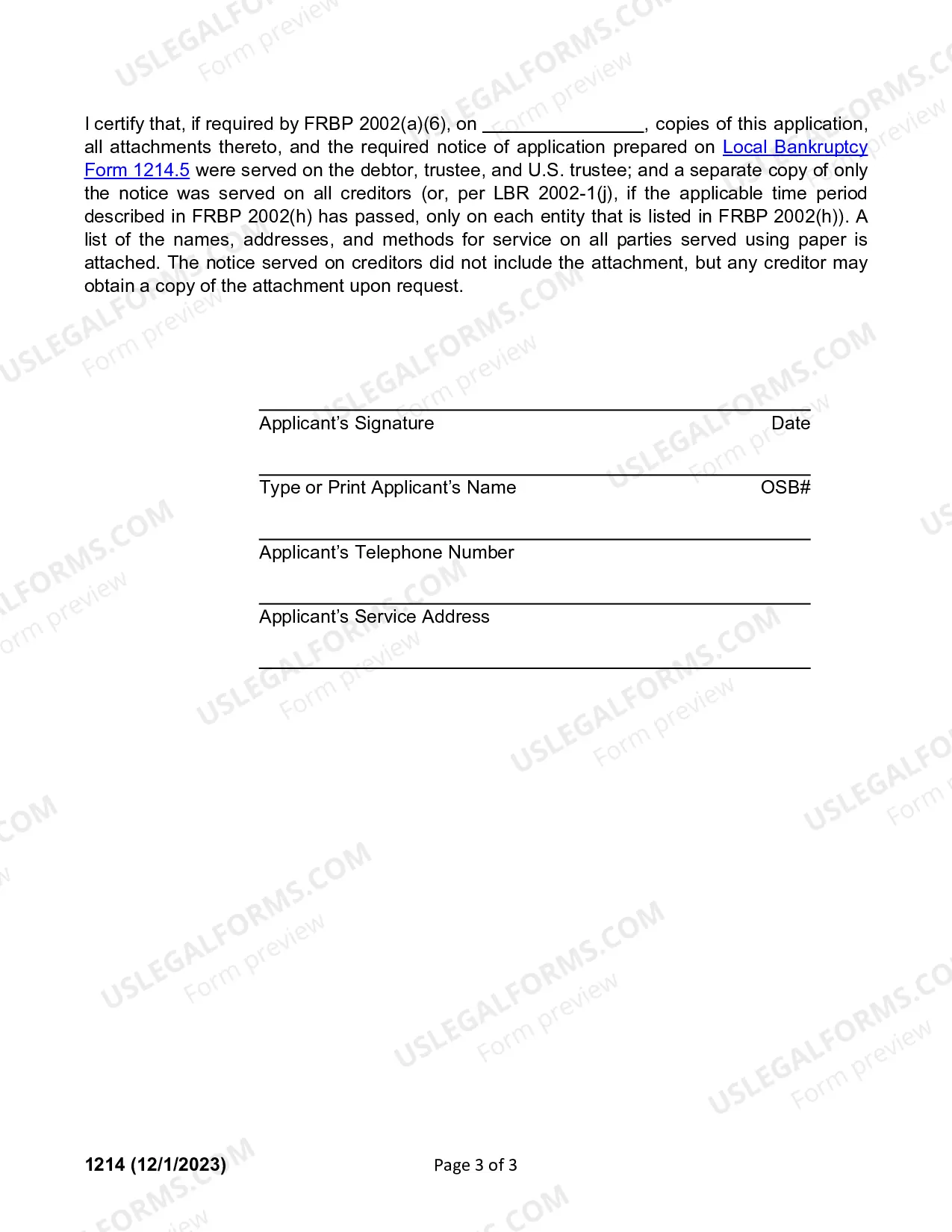 Preview Application For Chapter 12 Initial Or Supplemental Compensation of Attorney For Debtor