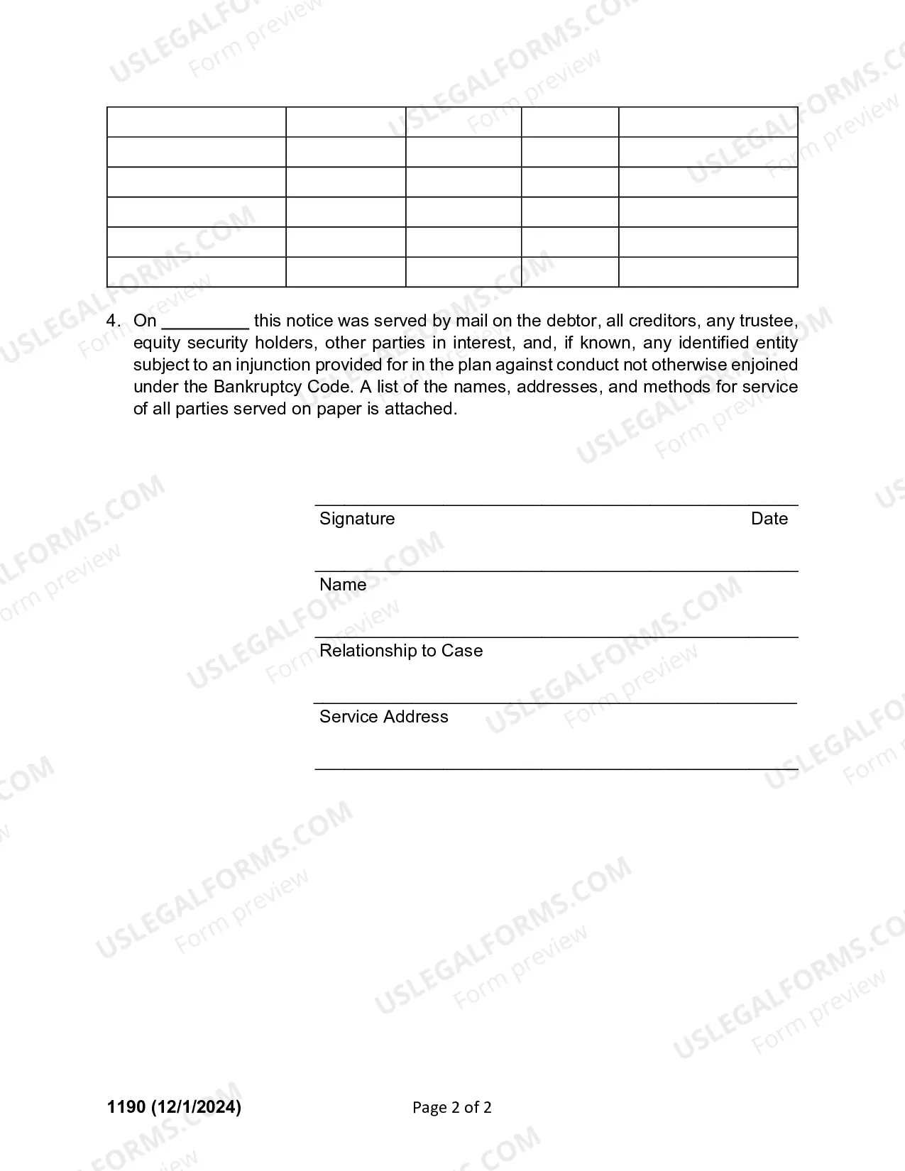 Preview Notice of Order Confirming Chapter 11 Plan Any Appropriate Injunction And Discharge