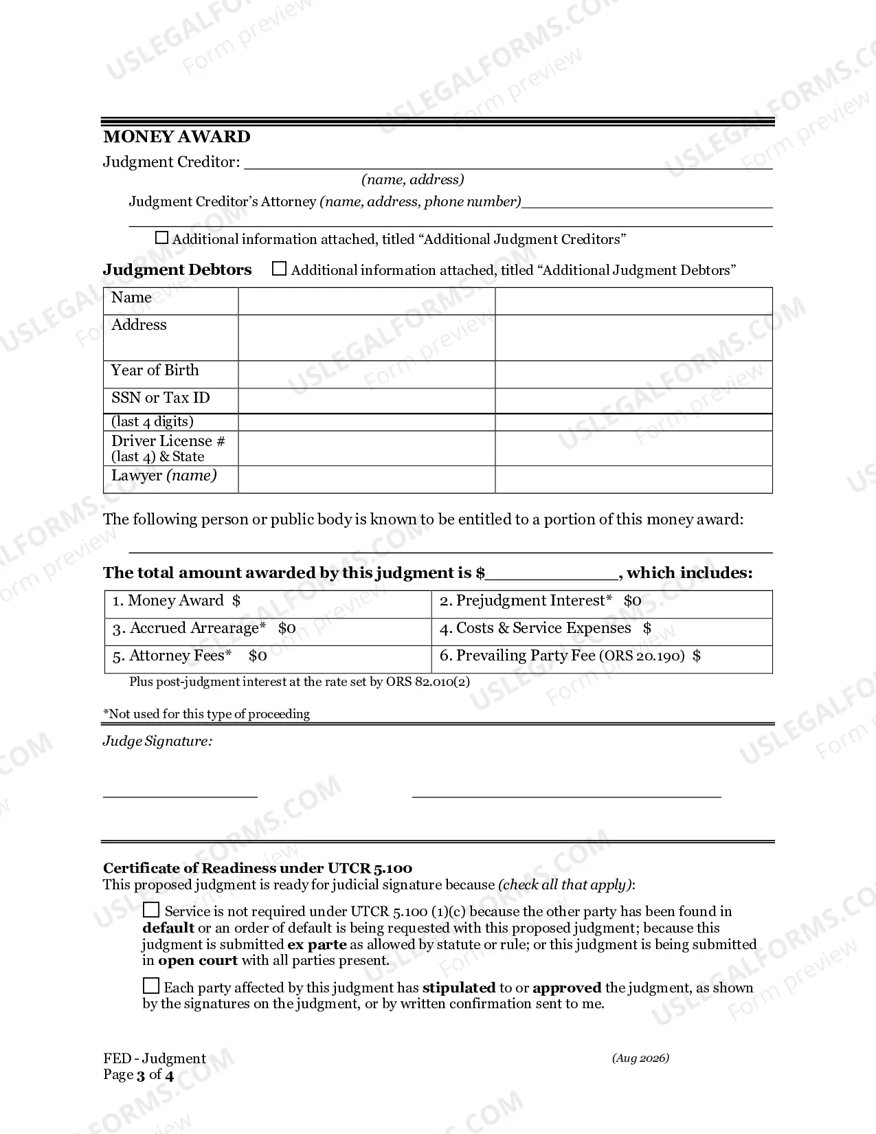 Preview Motion And General Judgment Of Dismissal
