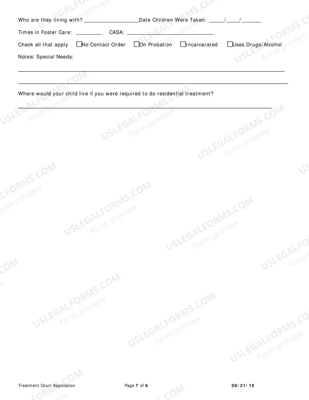 Preview Treatment Court Application