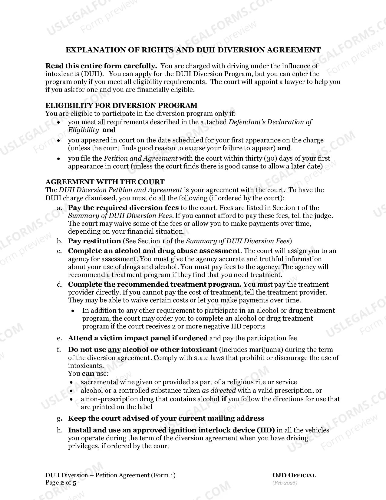 Preview Petition and Agreement