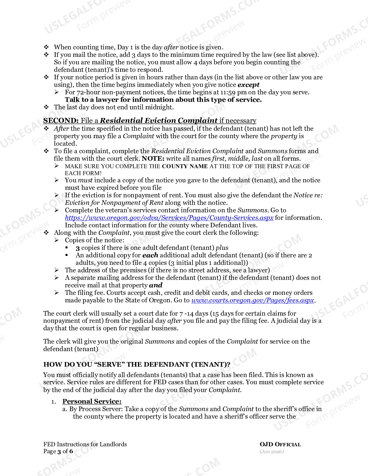 Preview Instructions for Landlords