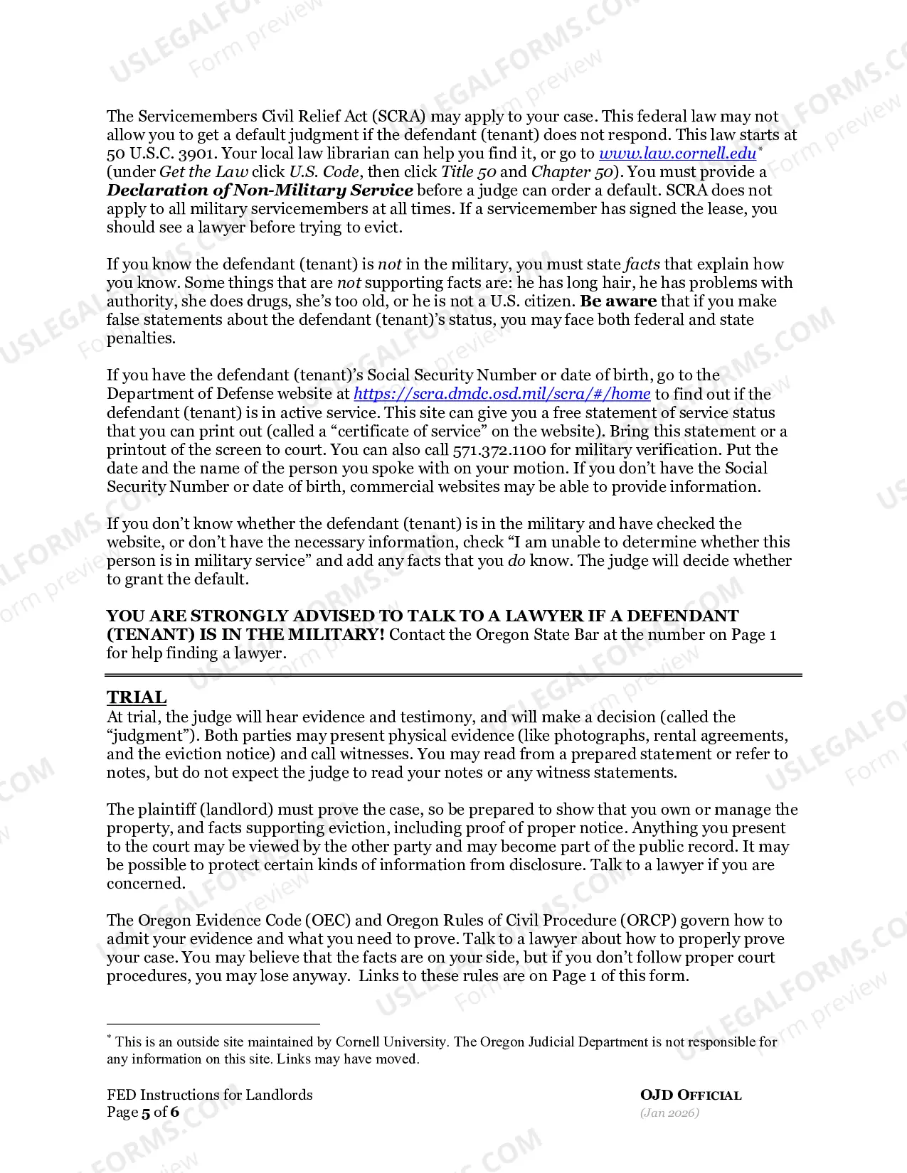 Preview Instructions for Landlords