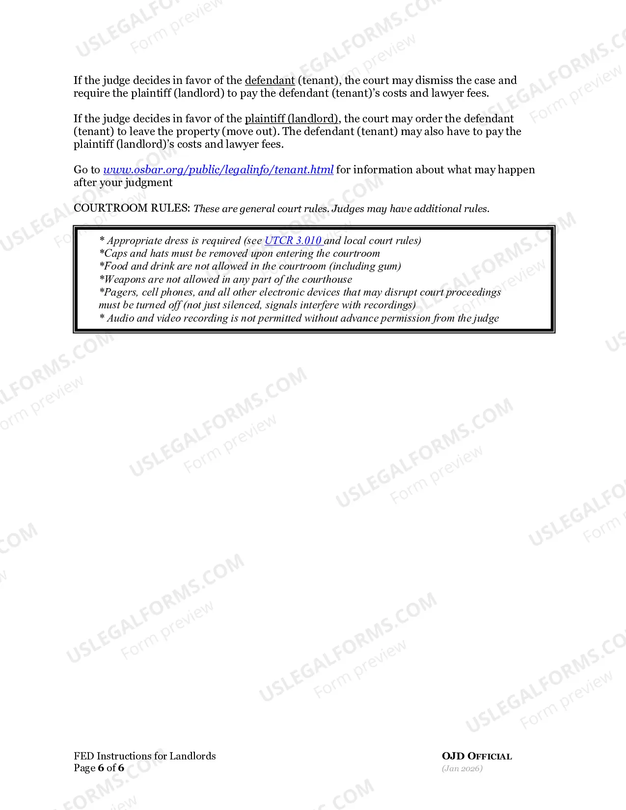 Preview Instructions for Landlords
