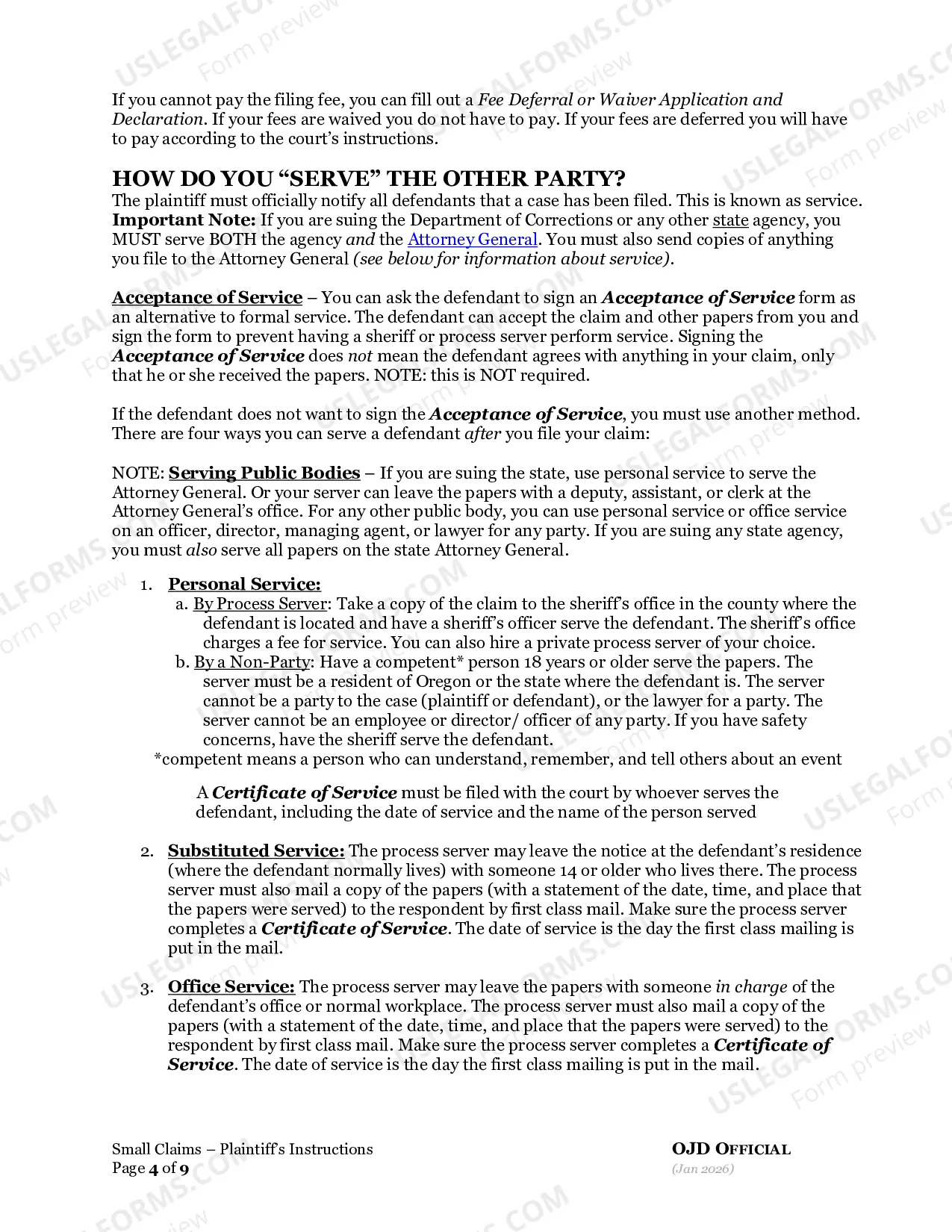 Preview Instructions