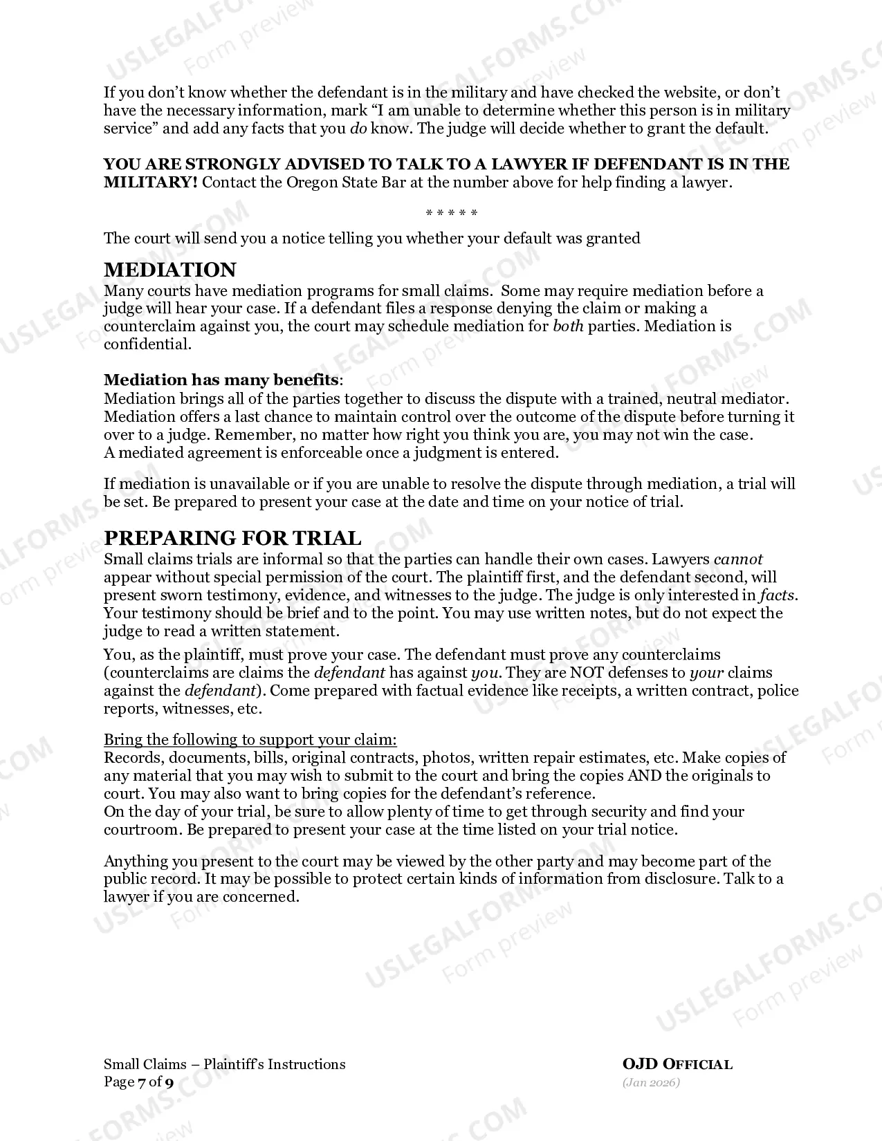 Preview Instructions