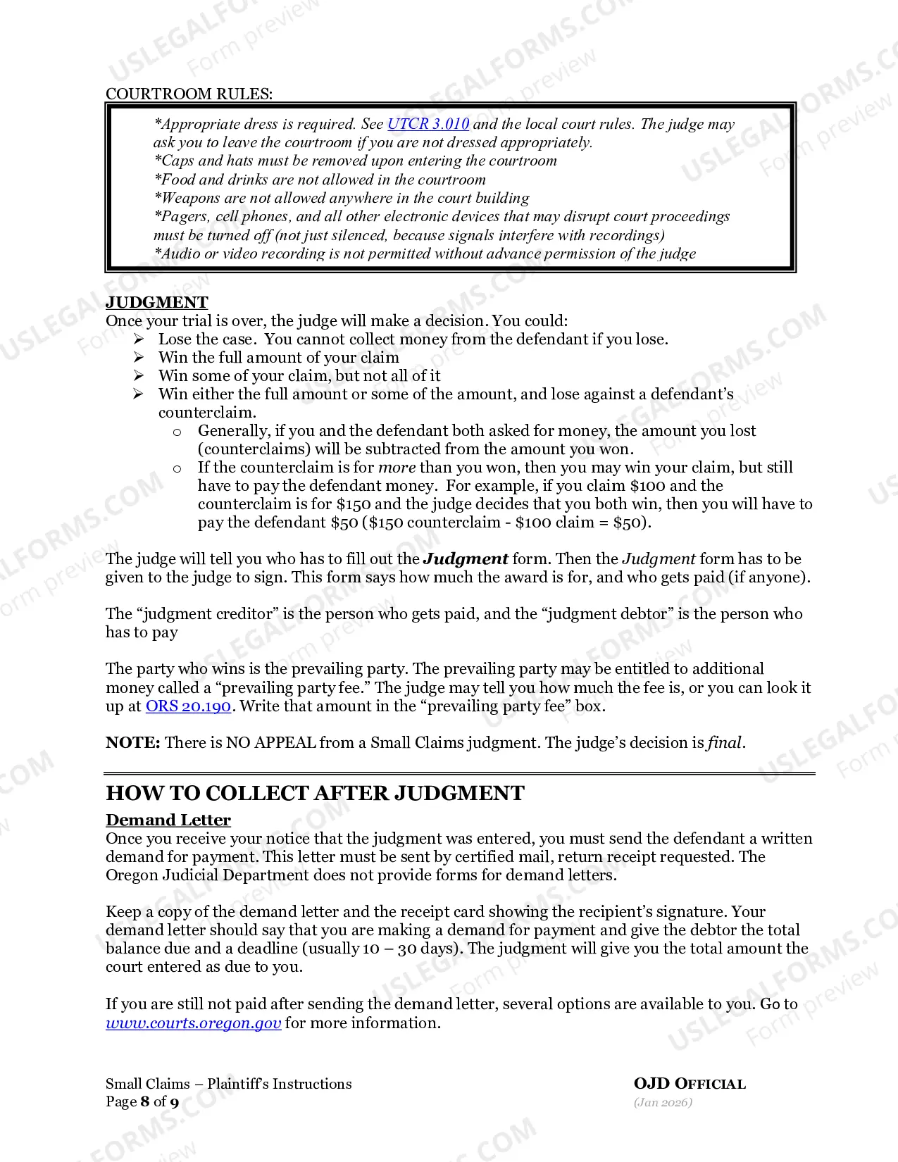 Preview Instructions