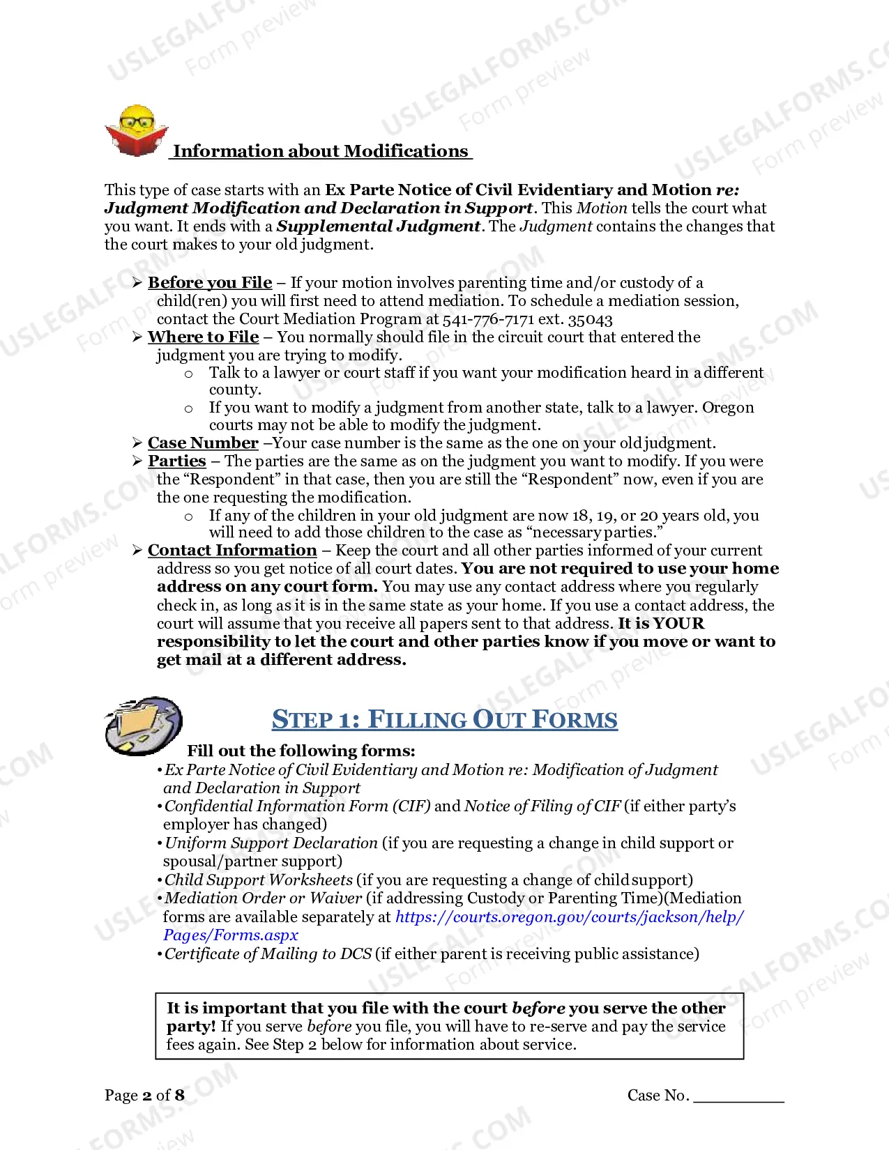 Preview Changing/Modifying a Judgment and Hearing Evidentiary (Post Judgment)