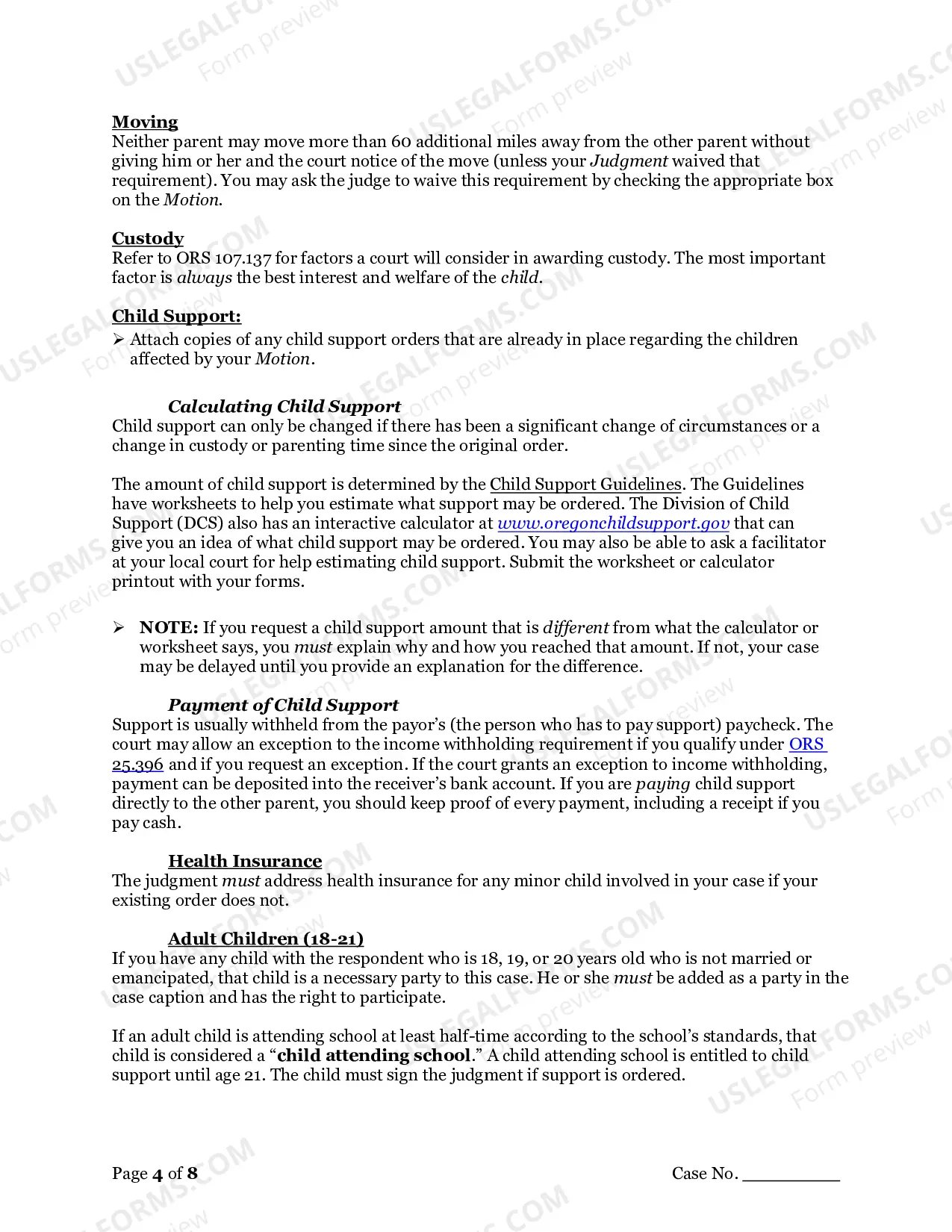 Preview Changing/Modifying a Judgment and Hearing Evidentiary (Post Judgment)
